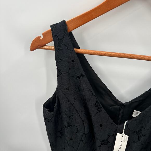 TRINA TURK NWT Black Lace Kianna Fit & Flare Dress // 6 - Picture 5 of 11